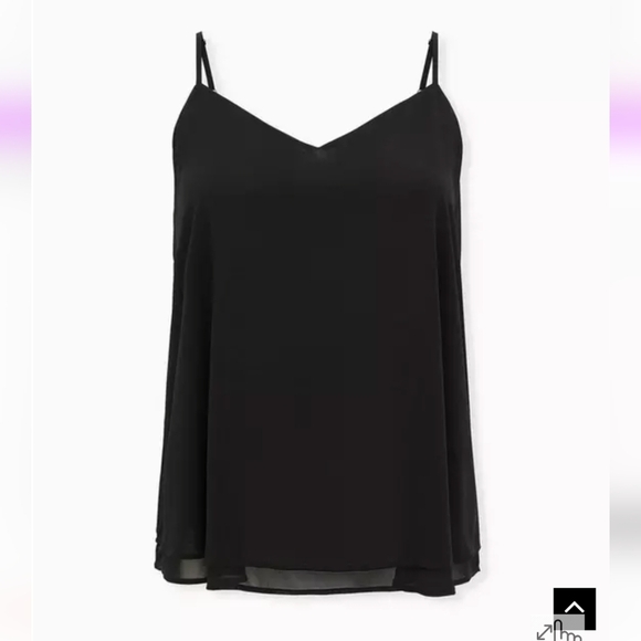 Torrid Sophie Chiffon Swing Cami Size 1x Black NWOT - Picture 8 of 8
